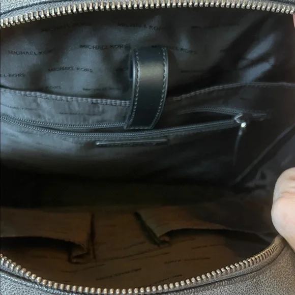 Michael Kors Black Jet Set Backpack with Bold Blue Logo - Picture 5 of 5